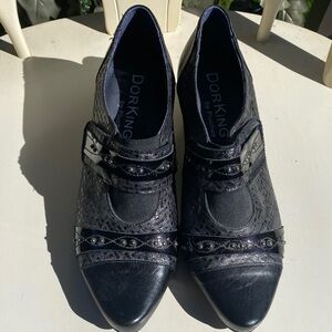 DORKING Spain Black Women's Ankle Boots Shoes 36
